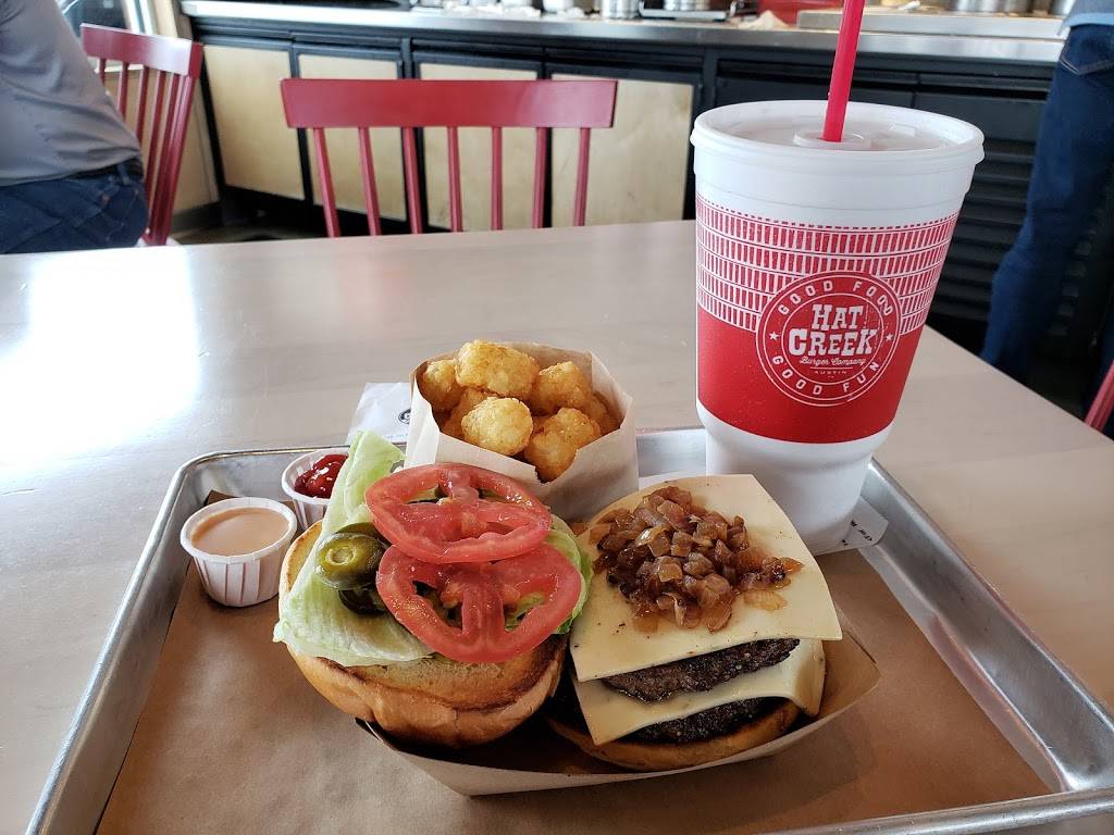 Hat Creek Burger Co. | restaurant | 166 Hargraves Dr., F-100, Dripping Springs, TX 78737, USA | 5124320161 OR +1 512-432-0161