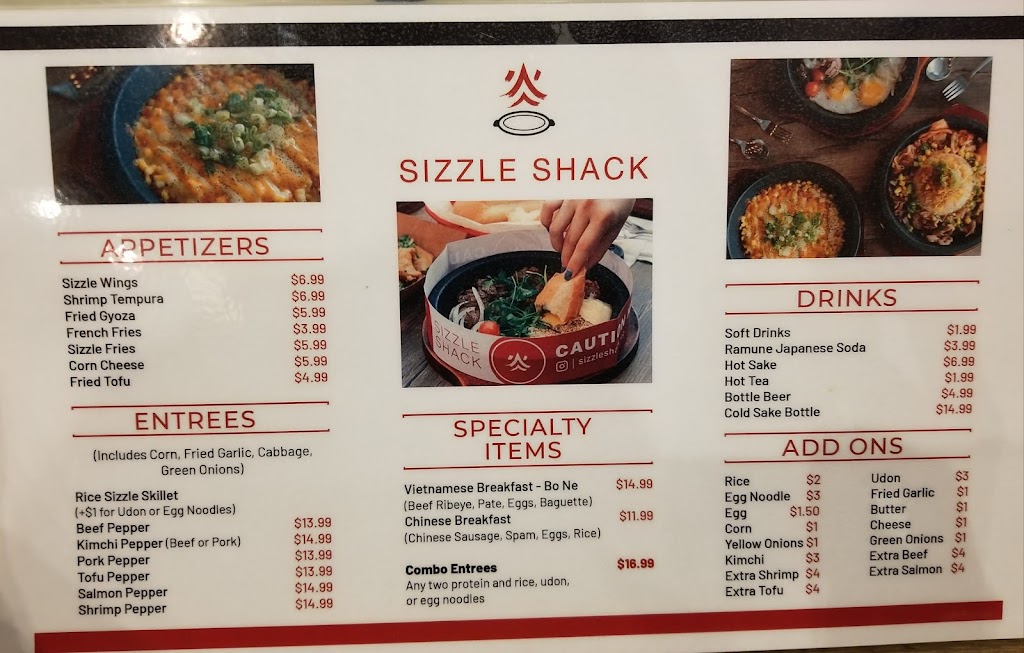 Sizzle Shack | restaurant | 8359 Elk Grove Florin Rd #109, Sacramento, CA 95829, USA | 9168960684 OR +1 916-896-0684