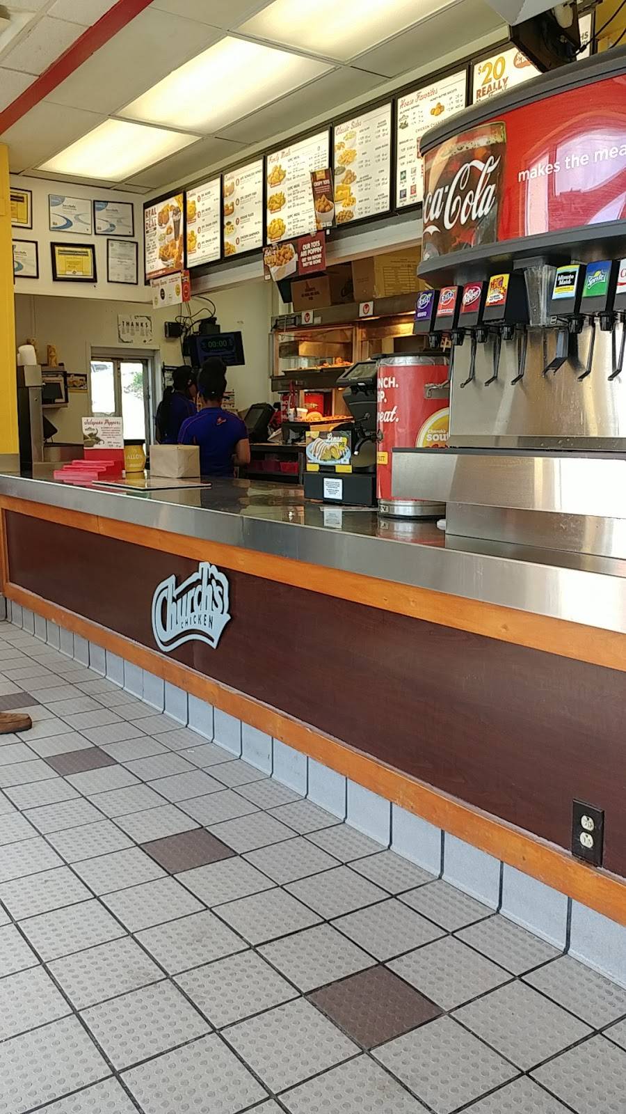 Churchs Chicken | restaurant | 3816 Brainerd Rd, Chattanooga, TN 37411, USA | 4236223501 OR +1 423-622-3501
