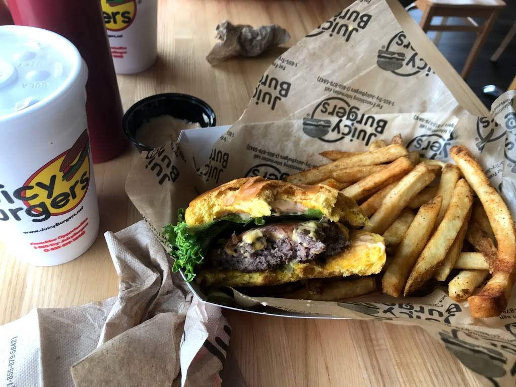 Juicy Burgers | restaurant | 12341 Farm to Market 1960 Rd W D, Houston, TX 77065, USA | 2816670600 OR +1 281-667-0600