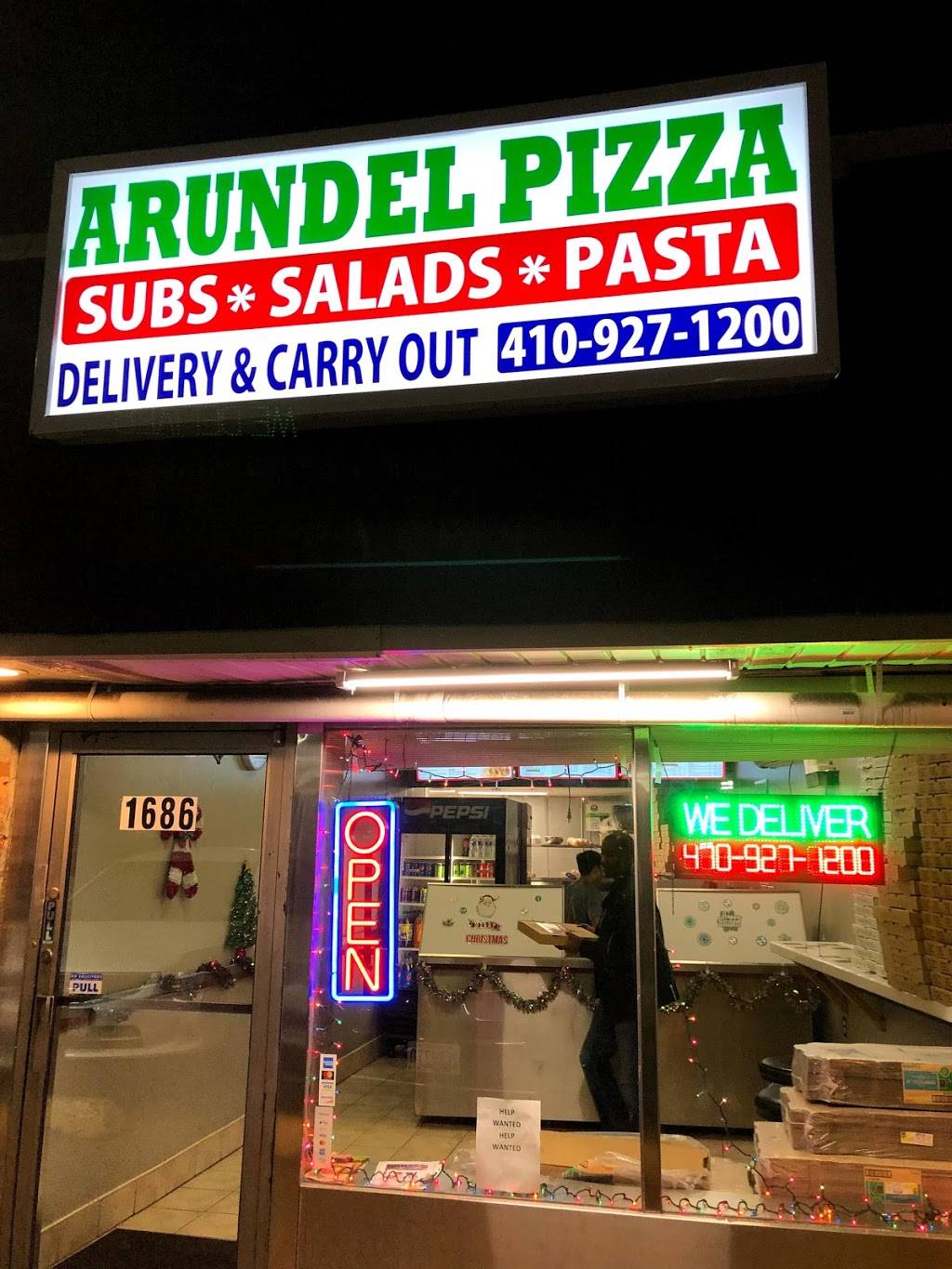 Arundel Pizza | restaurant | 1686 Annapolis Rd, Odenton, MD 21113, USA | 4109271200 OR +1 410-927-1200