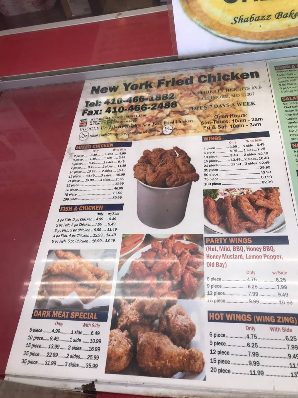 New York Fried Chicken | restaurant | 4700 Liberty Heights Ave, Baltimore, MD 21207, USA | 4104661882 OR +1 410-466-1882