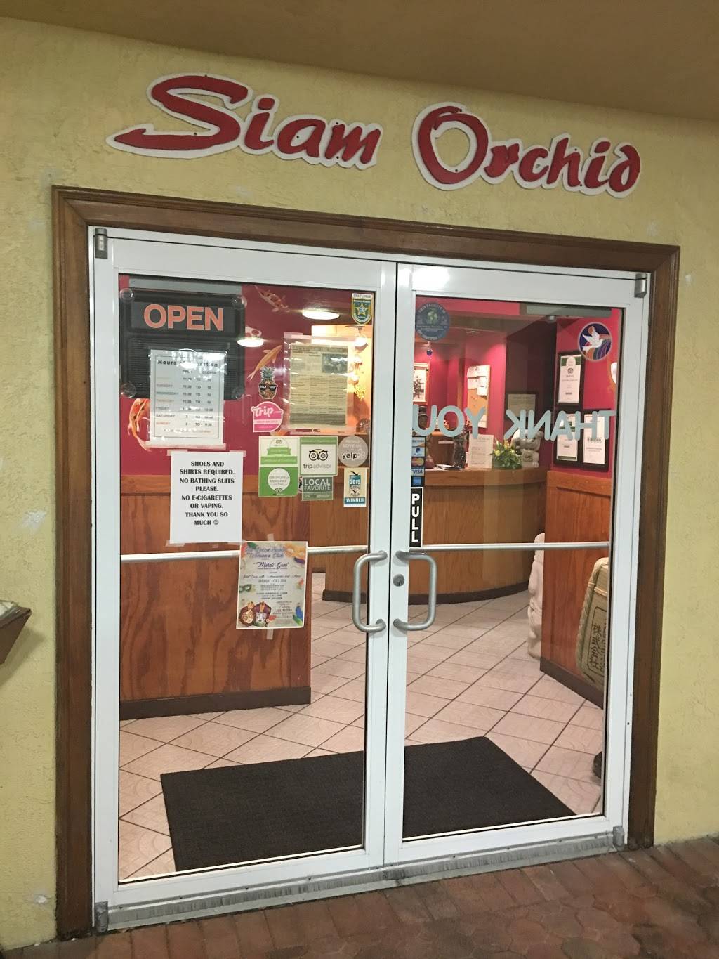 Siam Orchid Cocoa Beach | restaurant | 1275 N Atlantic Ave, Cocoa Beach, FL 32931, USA | 3217834545 OR +1 321-783-4545