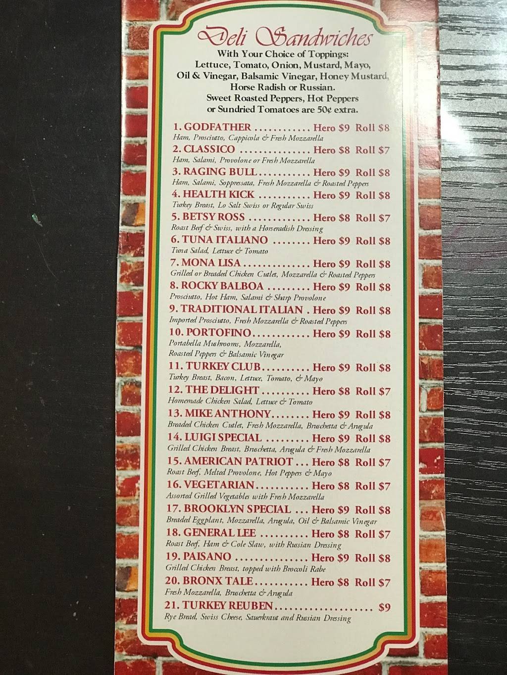 TRADITIONAL ITALIAN DELI | restaurant | 855 Bloomfield Ave, Glen Ridge, NJ 07028, USA | 9737485777 OR +1 973-748-5777