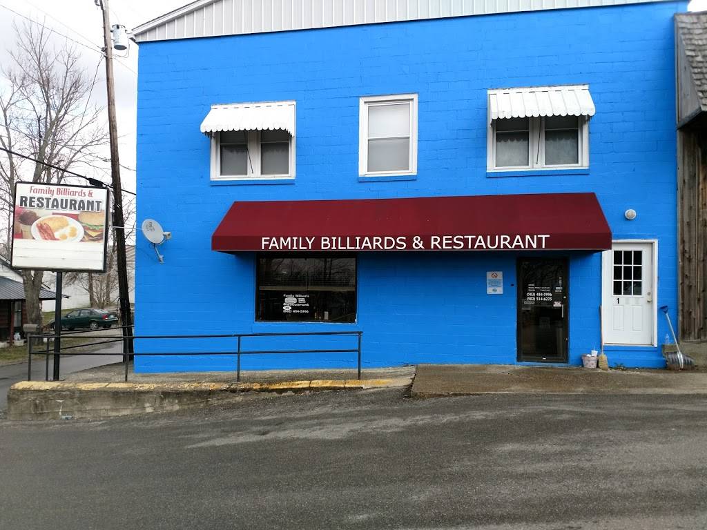 Family Billiards | restaurant | 133 N Madison St, Owenton, KY 40359, USA | 5024845996 OR +1 502-484-5996