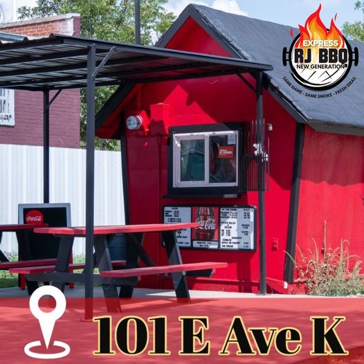 RJ BBQ | restaurant | 101 E Ave K, San Angelo, TX 76903, USA | 3252121480 OR +1 325-212-1480