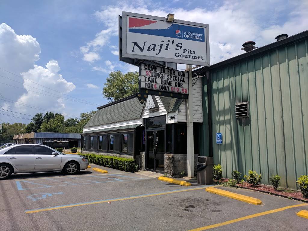 Najis Pita Gourmet Restaurant | restaurant | 166 W Valley Ave, Birmingham, AL 35209, USA | 2059456001 OR +1 205-945-6001