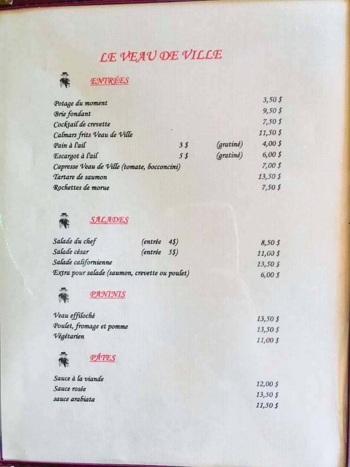 Veau De Ville | restaurant | Saint-Sulpice, QC J5W 3X2, Canada | 4505897272 OR +1 450-589-7272