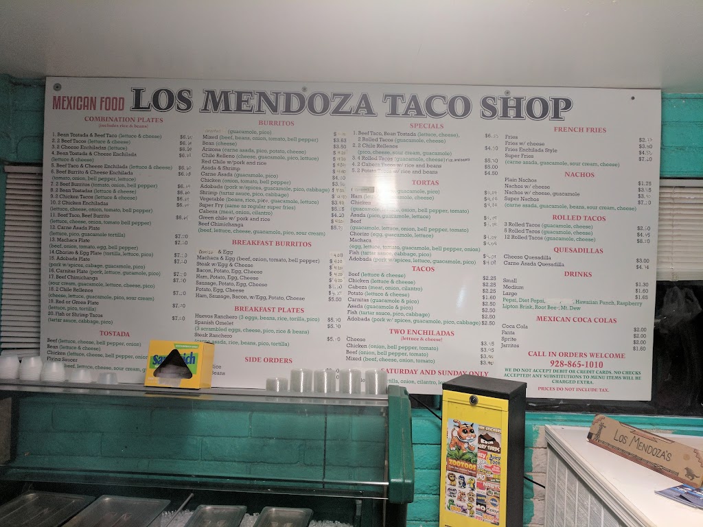 Los Mendoza Taco Shop | restaurant | Clifton, AZ 85540, USA | 9288651010 OR +1 928-865-1010