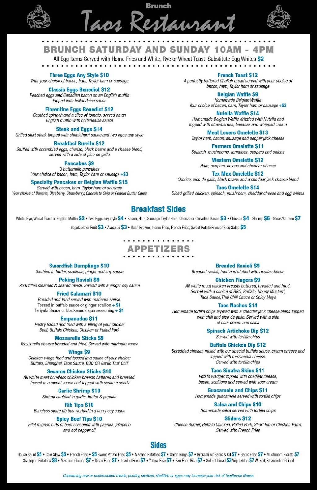 Taos Restaurant | restaurant | 356 Paterson Ave, East Rutherford, NJ 07073, USA | 2014608988 OR +1 201-460-8988