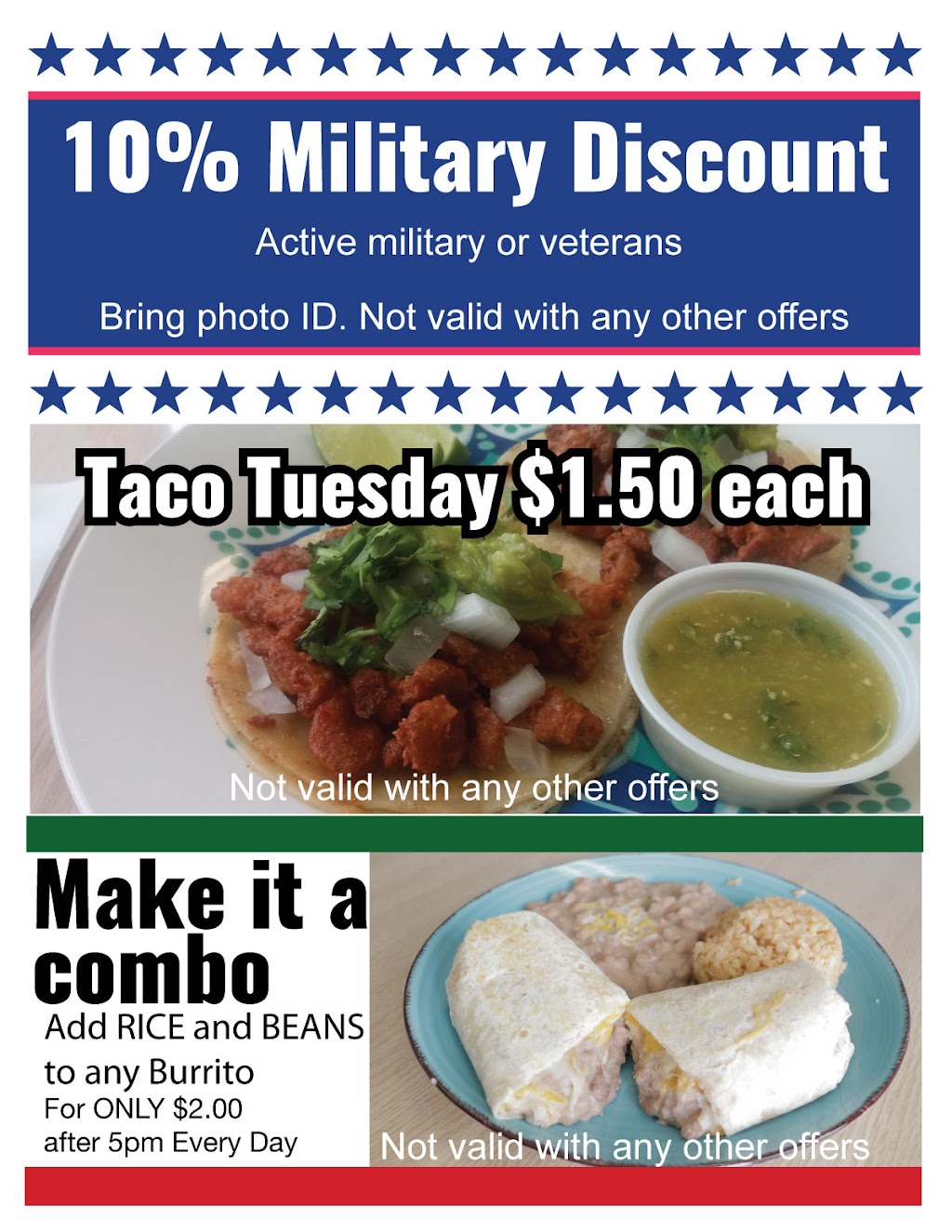 La Maria Mexican Food | restaurant | 979 Woodland Pkwy #102, San Marcos, CA 92069, USA | 7607417121 OR +1 760-741-7121