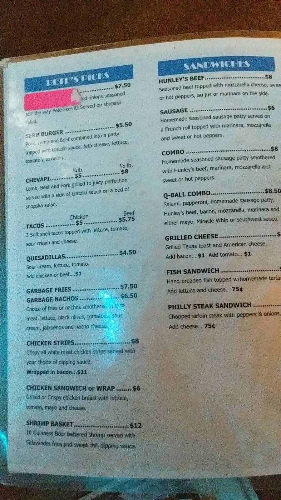 Hunleys Bar & Grill | night club | 13115 Lake Shore Dr, Cedar Lake, IN 46303, USA | 2193749520 OR +1 219-374-9520