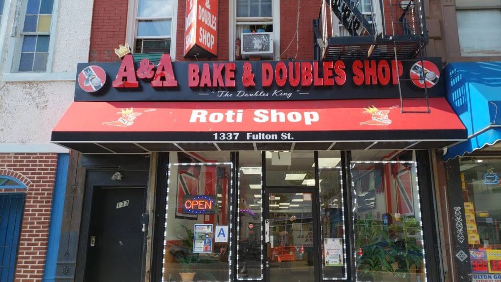 A&A Bake Doubles and Roti | restaurant | 1337 Fulton St, Brooklyn, NY 11216, USA | 3474250016 OR +1 347-425-0016