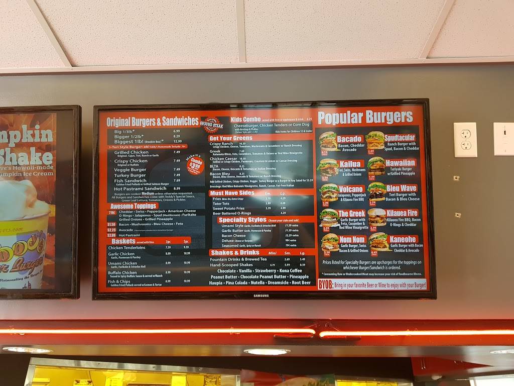 Teddys Bigger Burgers | restaurant | 4850 Kapolei Pkwy, Kapolei, HI 96707, USA | 8086742447 OR +1 808-674-2447