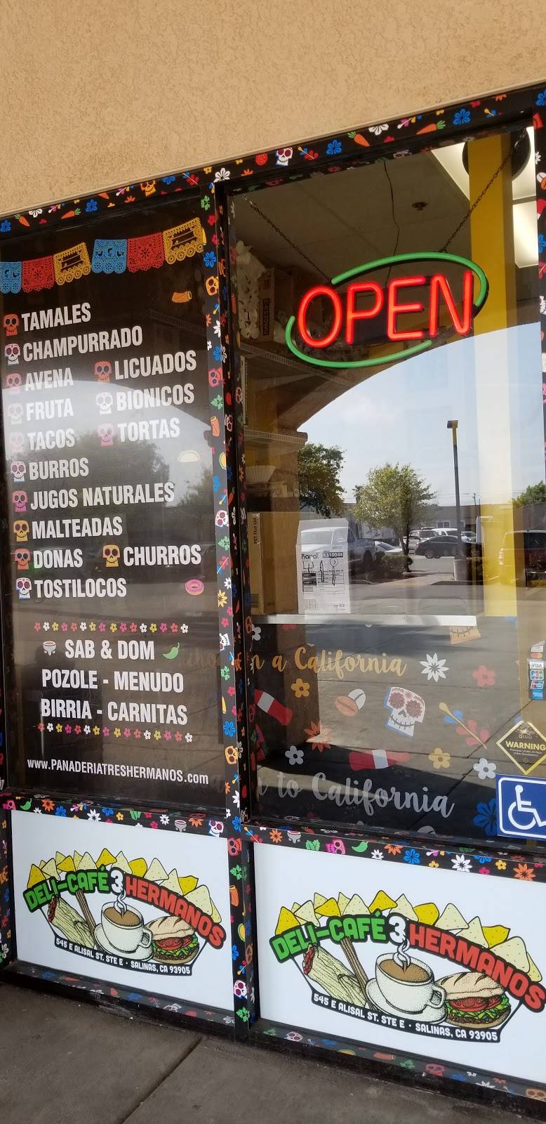 Deli-Café 3 Hermanos | restaurant | 545 E Alisal St suite e, Salinas, CA 93905, USA | 8316763381 OR +1 831-676-3381
