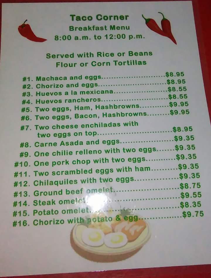 Taco Corner | restaurant | 316 W Perkinsville Rd, Chino Valley, AZ 86323, USA | 9286360157 OR +1 928-636-0157