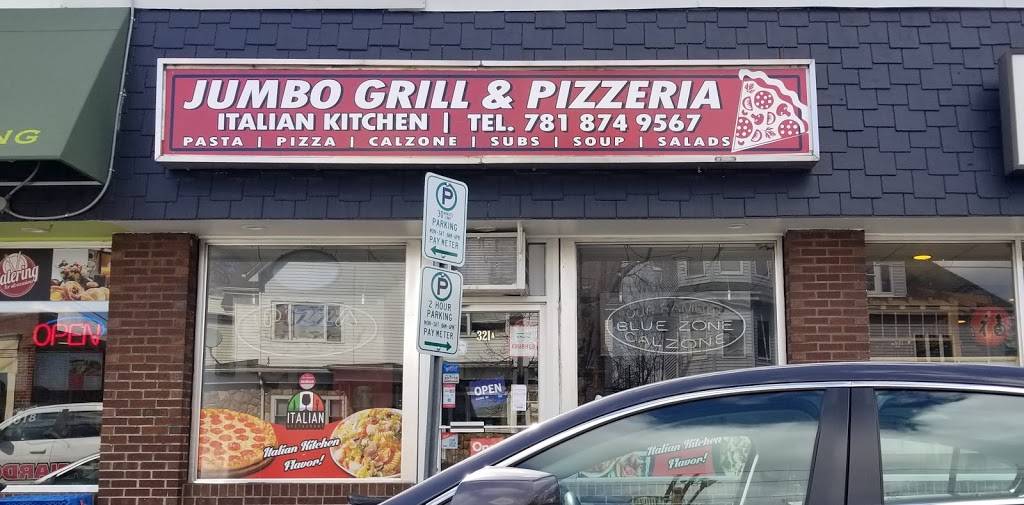 Jumbo Grill & Pizzeria | restaurant | 321a Boston Ave, Medford, MA 02155, USA | 7818749567 OR +1 781-874-9567