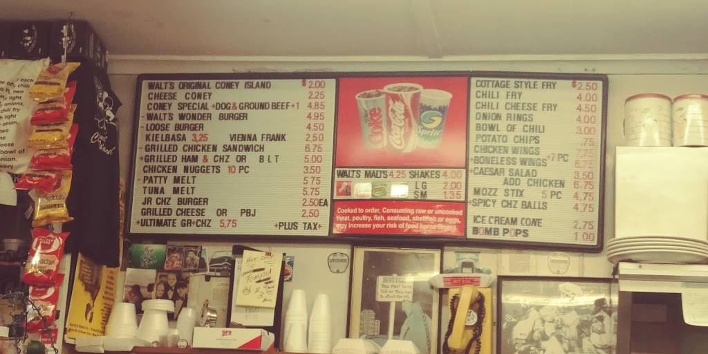 Walts Coney Island | restaurant | 3415 Highland Rd, Waterford Twp, MI 48328, USA | 2486829752 OR +1 248-682-9752
