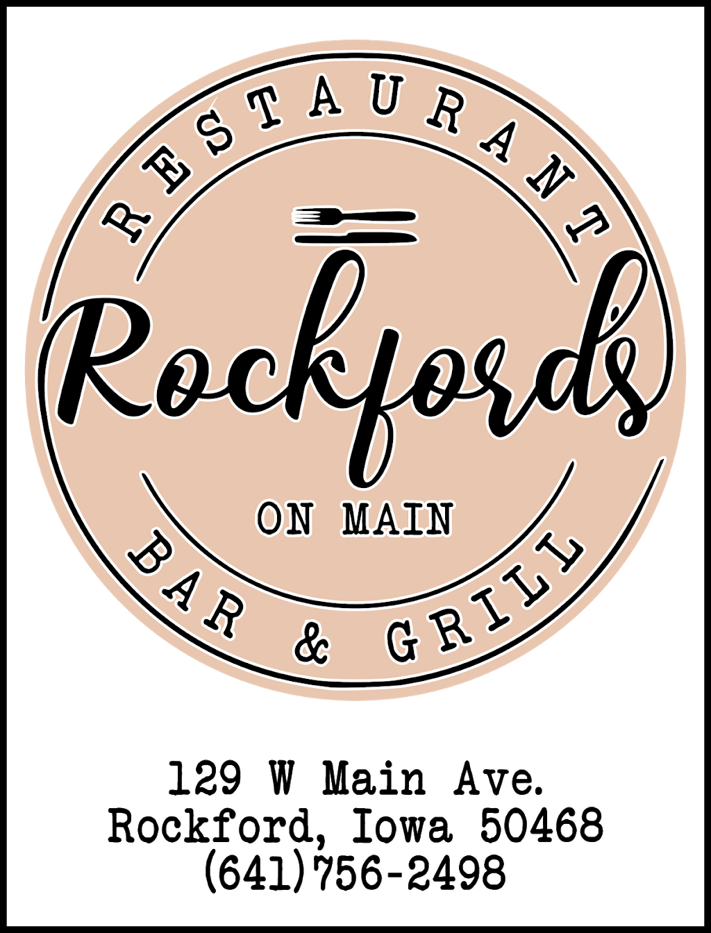 Rockfords on Main | restaurant | 129 W Main Ave, Rockford, IA 50468, USA | 6417562498 OR +1 641-756-2498