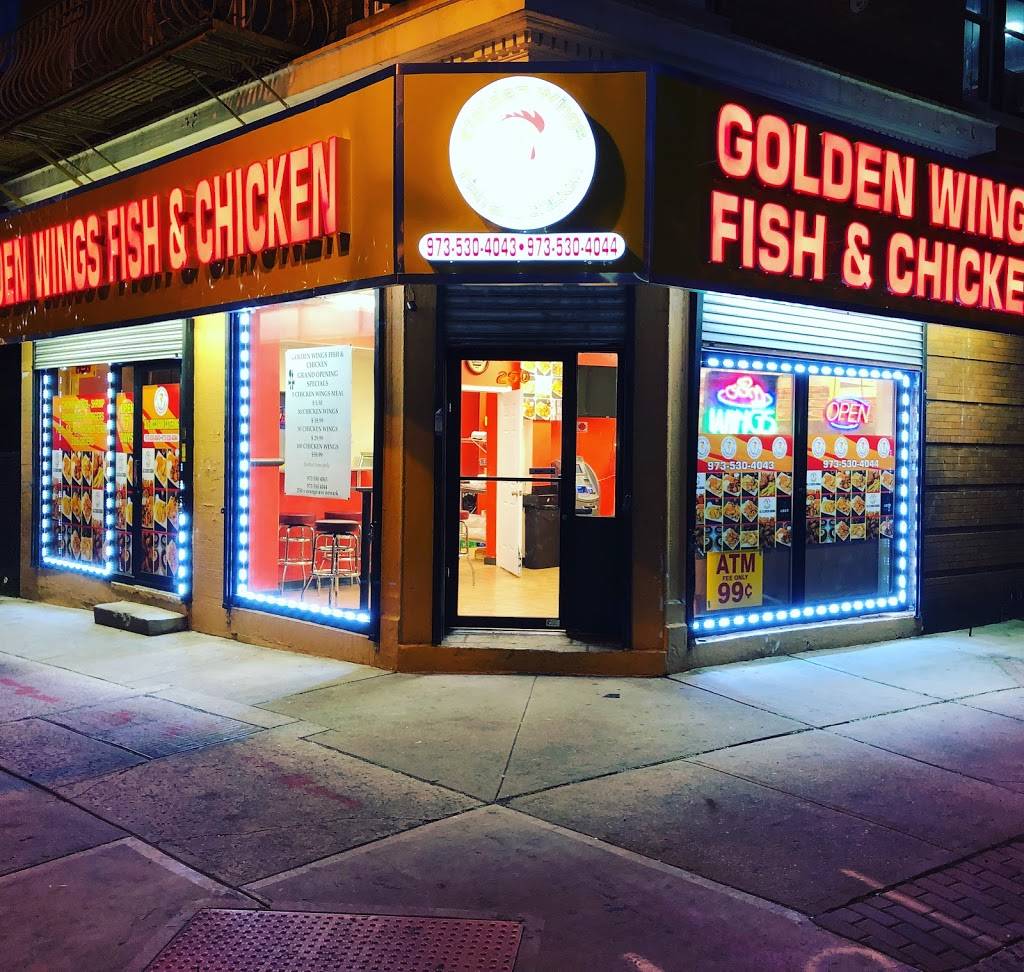 Golden wings fish and chicken newark | restaurant | 250 S Orange Ave, Newark, NJ 07103, USA | 9735304043 OR +1 973-530-4043