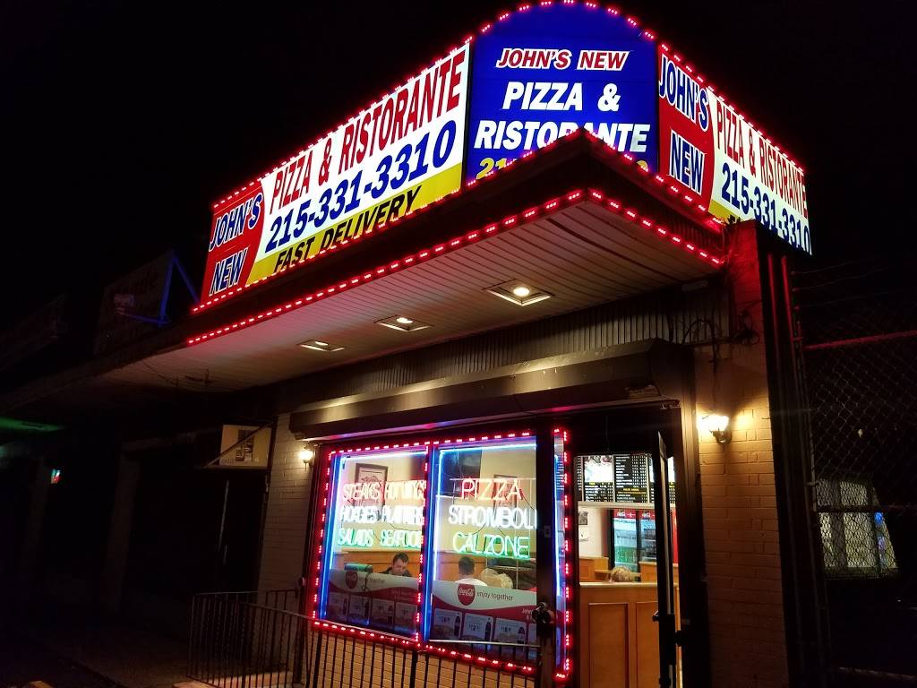 Johns New Pizza & Restaurant | restaurant | 4312 Megargee St, Philadelphia, PA 19136, USA | 2153313310 OR +1 215-331-3310