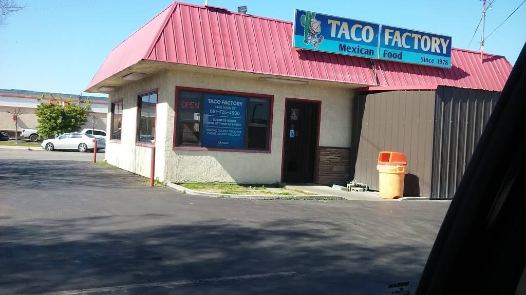 Taco Factory | restaurant | 1440 Main St, Delano, CA 93215, USA | 6617254900 OR +1 661-725-4900