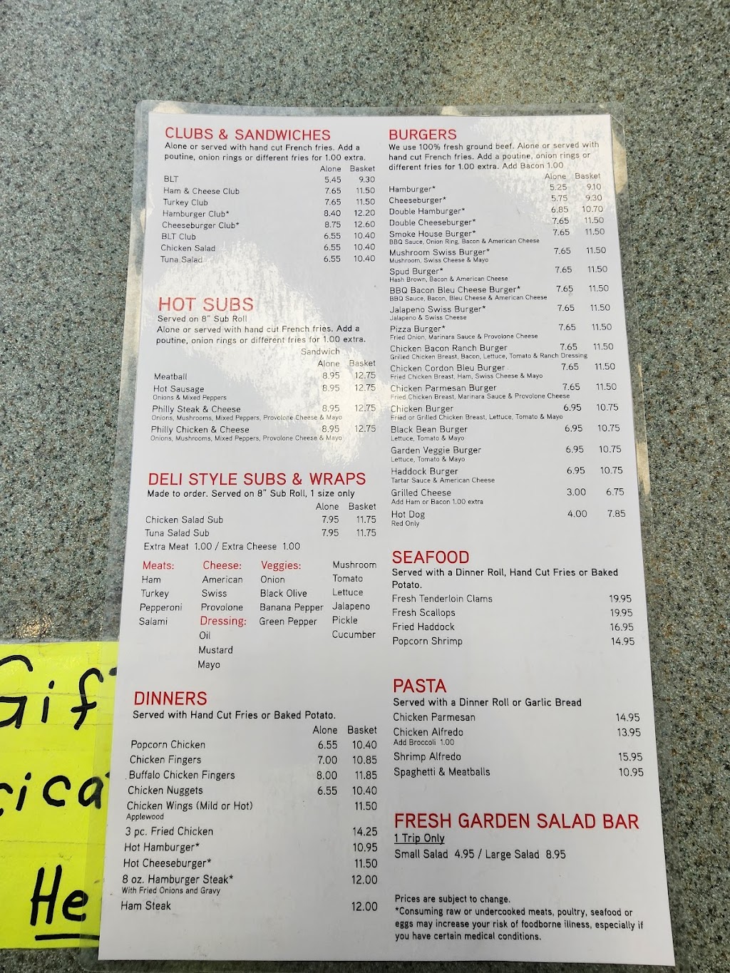 Bechards Grille | restaurant | 30 Skyway Dr Unit 300, Caribou, ME 04736, USA | 2074963400 OR +1 207-496-3400