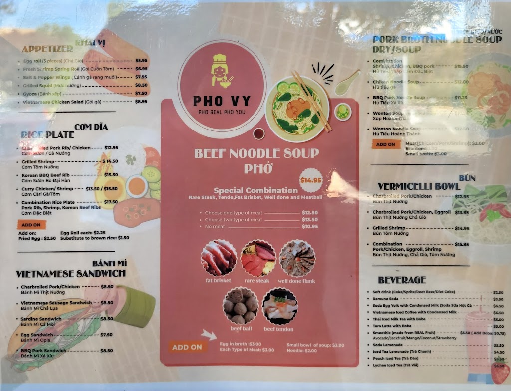 Pho Vy | restaurant | 2040 Columbus Pkwy, Benicia, CA 94510, USA | 7077471688 OR +1 707-747-1688