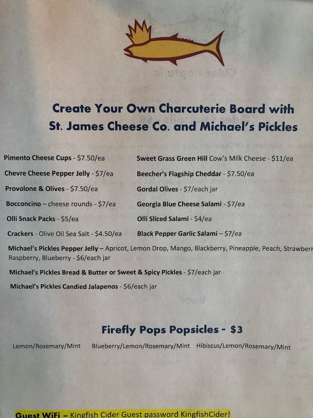 Kingfish Cider | restaurant | 355 Iris Ave Suite A, Jefferson, LA 70121, USA | 5042737868 OR +1 504-273-7868