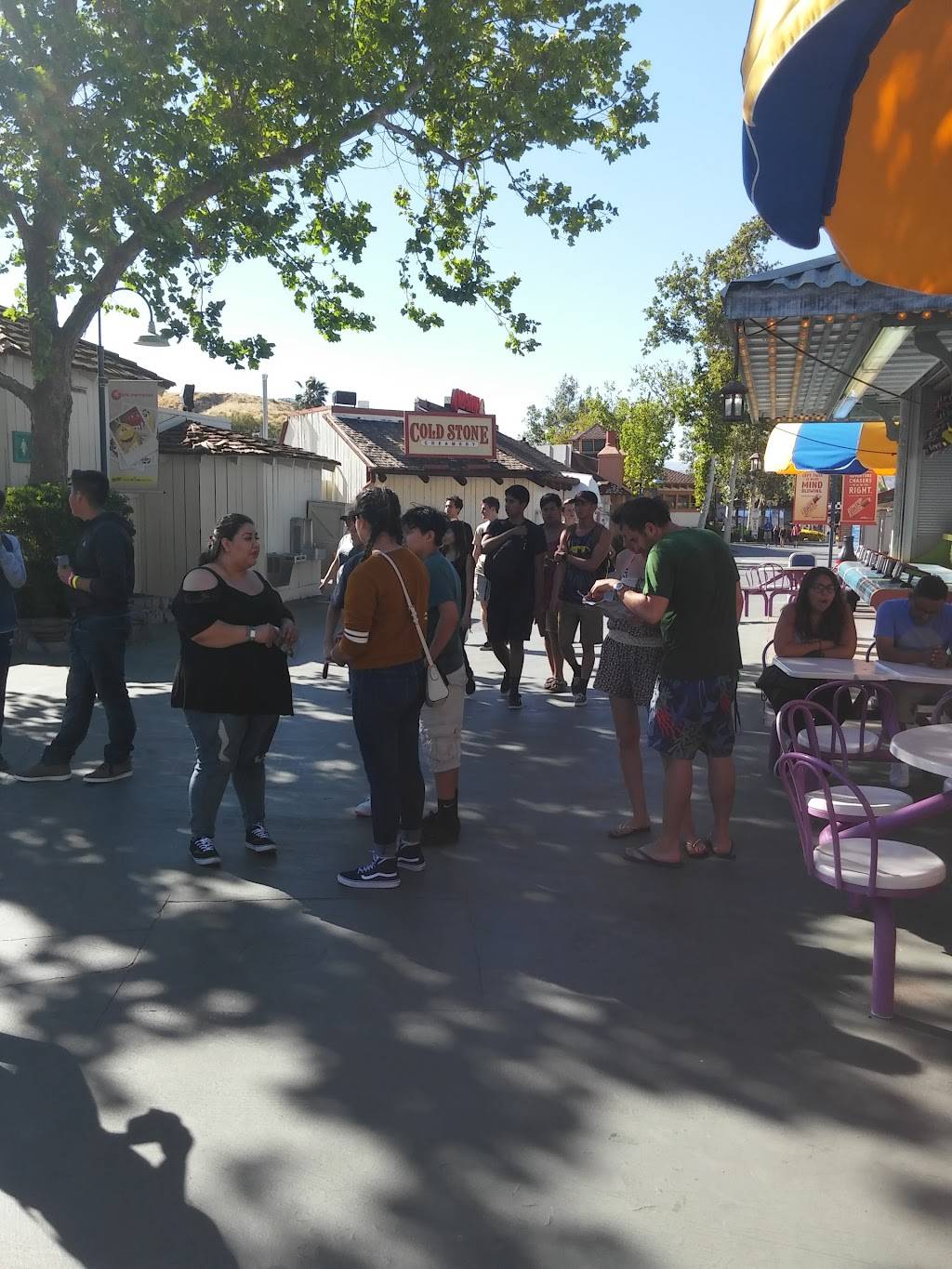 Cold Stone Creamery | bakery | 26101 Magic Mountain Pkwy, Valencia, CA 91355, USA | 6612554704 OR +1 661-255-4704