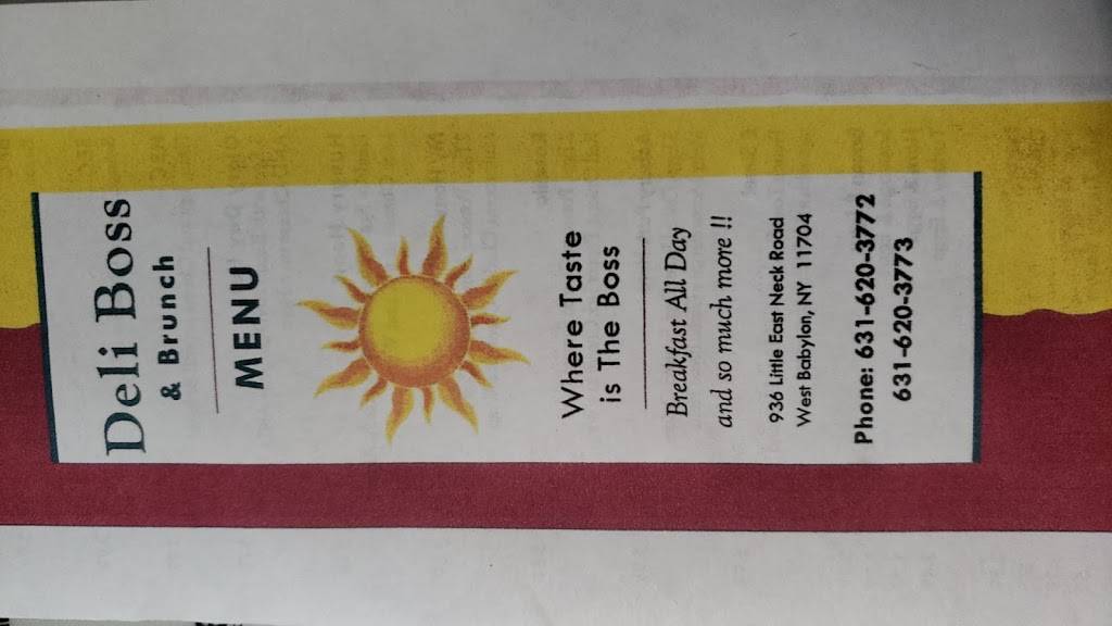 Deli boss & brunch | restaurant | 936 Little E Neck Rd, West Babylon, NY 11704, USA | 6316203772 OR +1 631-620-3772