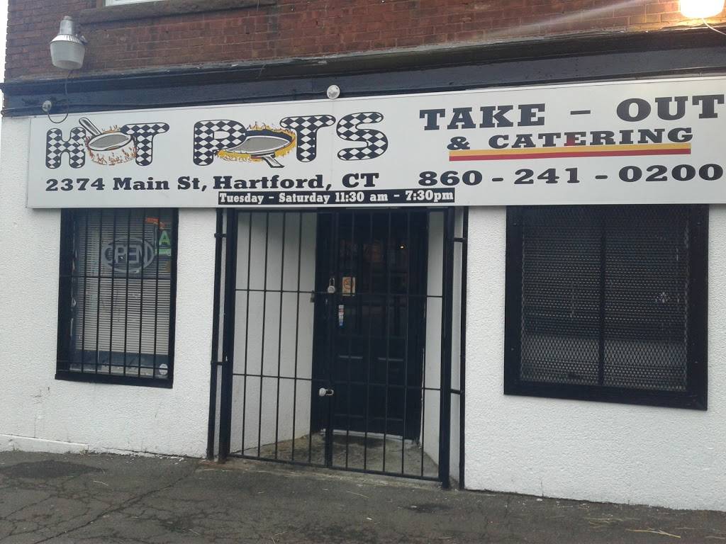 Hot Pots | meal takeaway | 2374 Main St, Hartford, CT 06120, USA | 8602410200 OR +1 860-241-0200