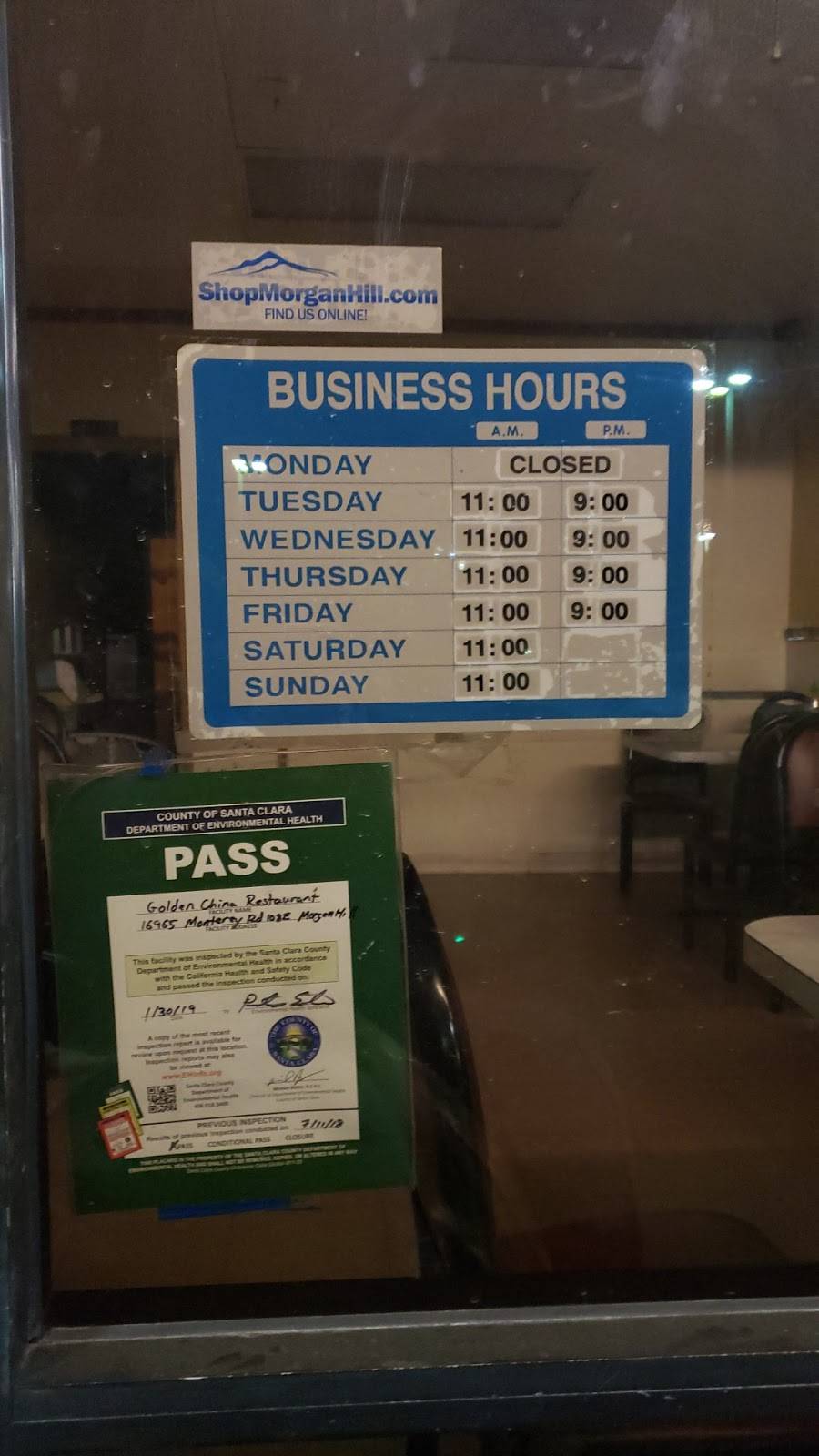 Golden China Restaurant | restaurant | 16965 Monterey Rd, Morgan Hill, CA 95037, USA | 4087781878 OR +1 408-778-1878