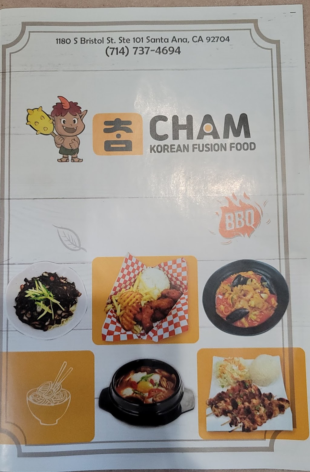 Cham Korean Style Food | restaurant | 1180 S Bristol St Ste 101, Santa Ana, CA 92704, USA | 7147374694 OR +1 714-737-4694
