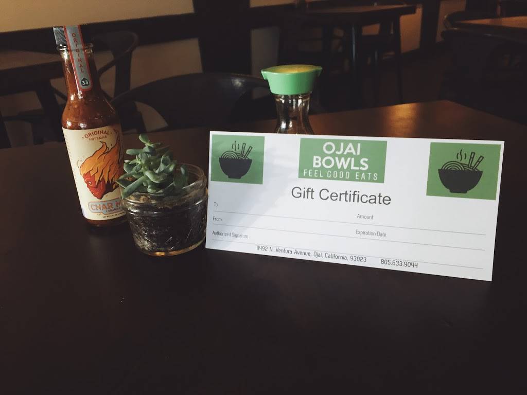 Ojai Bowls | restaurant | 11492 N Ventura Ave, Ojai, CA 93023, USA | 8056339044 OR +1 805-633-9044