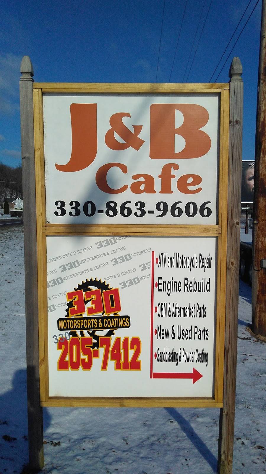 J&B Cafe | restaurant | 6054 Canton Rd NW, Carrollton, OH 44615, USA | 3308639606 OR +1 330-863-9606