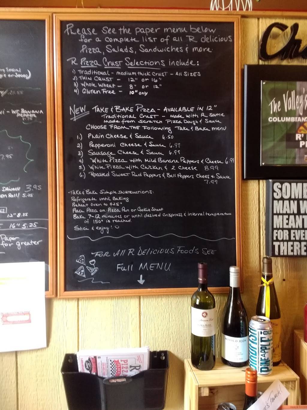 R Pizza Place | restaurant | 104 S Main St, Columbiana, OH 44408, USA | 3304821880 OR +1 330-482-1880