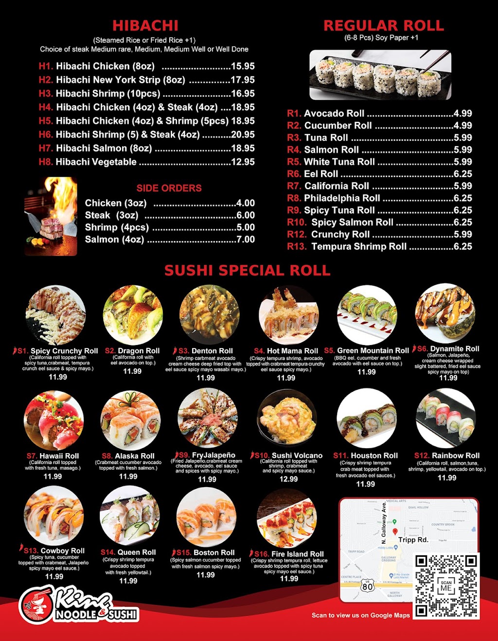 King Noodle & Sushi | restaurant | 909 Tripp Rd #130, Mesquite, TX 75150, USA | 4694668165 OR +1 469-466-8165