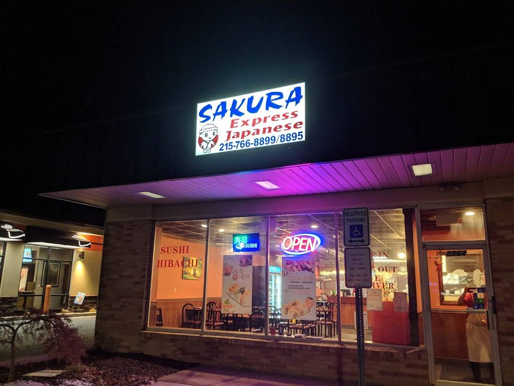 Sakura Express Japanese | restaurant | 5764 Easton Rd, Plumsteadville, PA 18949, USA | 2157668899 OR +1 215-766-8899