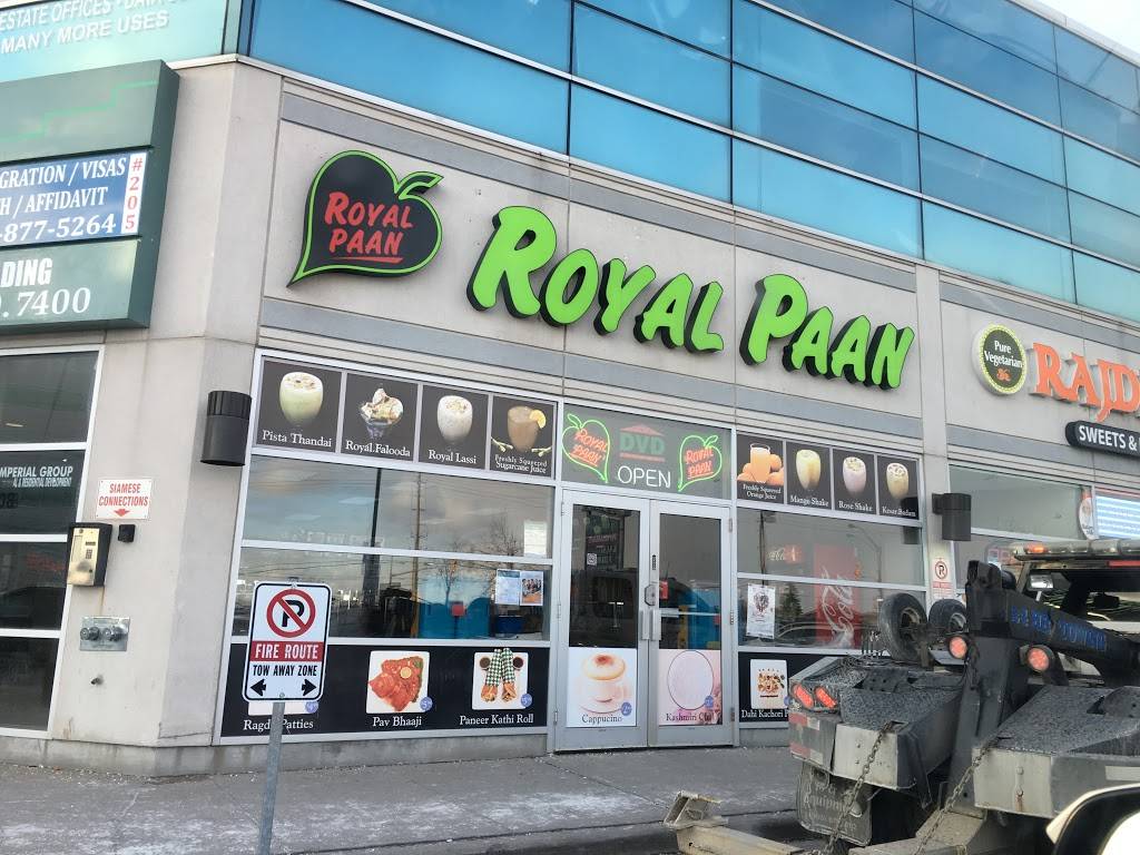 Royal Paan | restaurant | 2260, 107 Bovaird Dr E #107, Brampton, ON L6R 1Z1, Canada | 9057920014 OR +1 905-792-0014