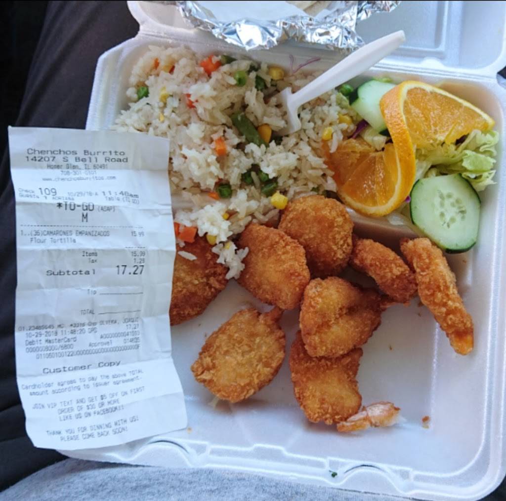 Chenchos Burrito | restaurant | 14207 S Bell Rd, Homer Glen, IL 60491, USA | 7083010101 OR +1 708-301-0101