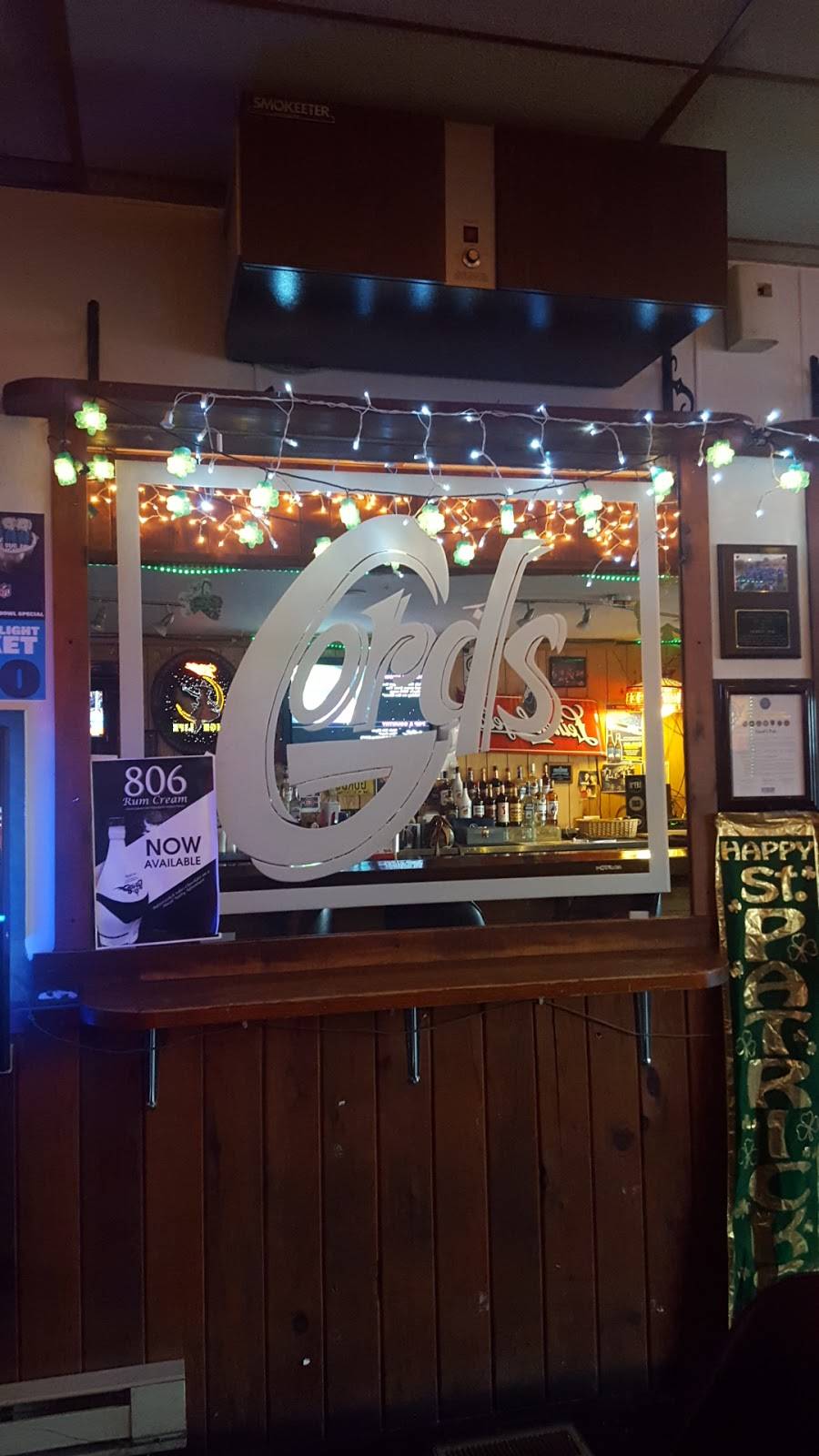 Gords Pub | restaurant | 210 Main St, Neenah, WI 54956, USA | 9207224575 OR +1 920-722-4575