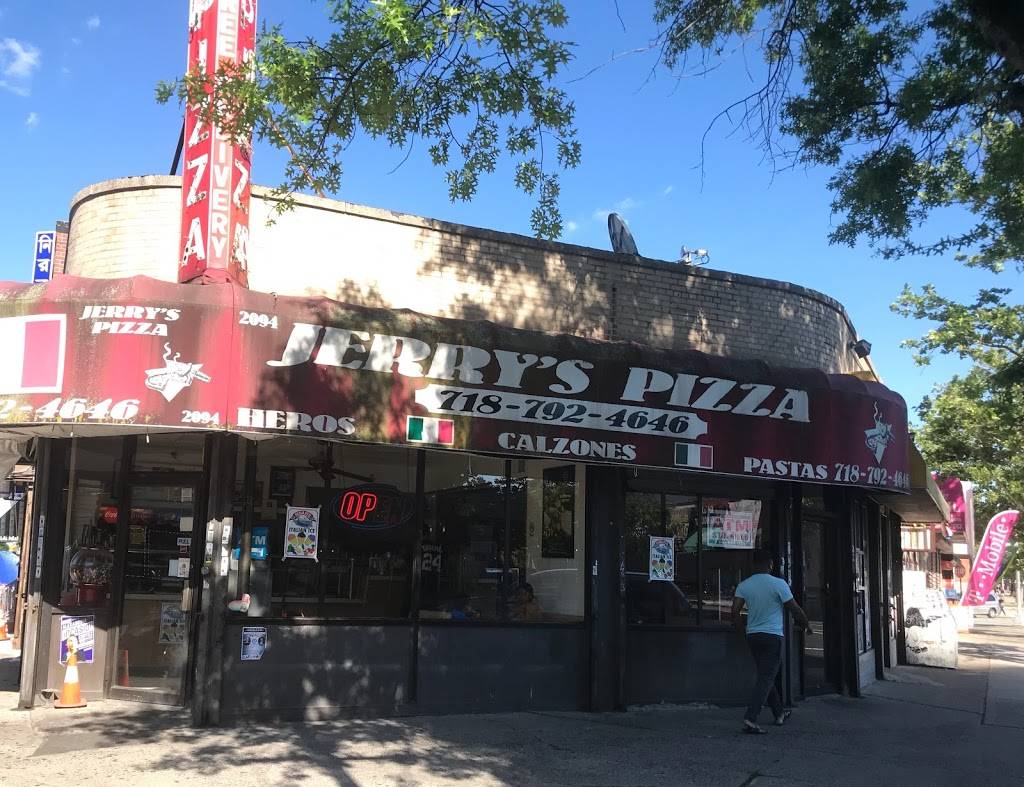 Jerrys Pizzeria | restaurant | 2094 Starling Ave, Bronx, NY 10462, USA | 7187924646 OR +1 718-792-4646