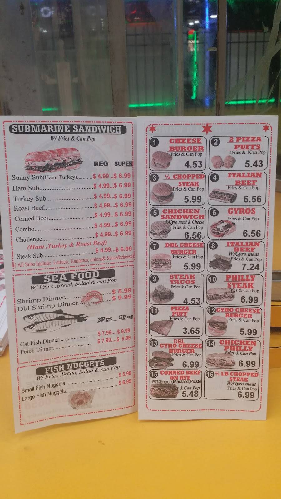 Grand Sunny Submarine | meal takeaway | 3952 W Grand Ave, Chicago, IL 60651, USA | 7732920658 OR +1 773-292-0658