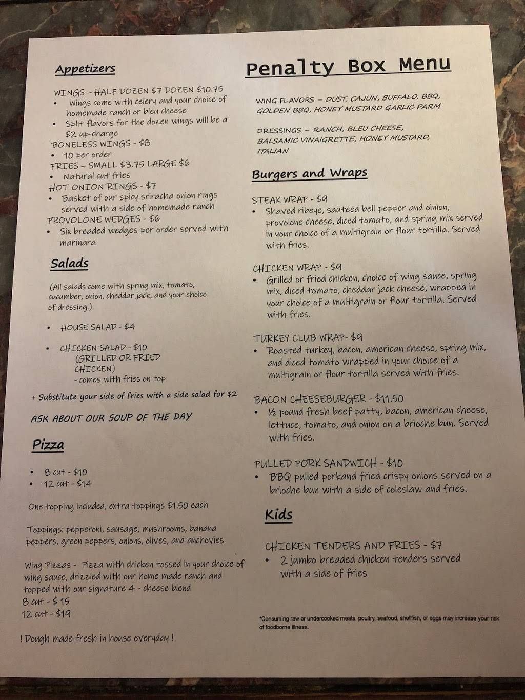 Penalty Box | restaurant | 1220 Freedom Crider Rd #9317, Freedom, PA 15042, USA | 7247741214 OR +1 724-774-1214
