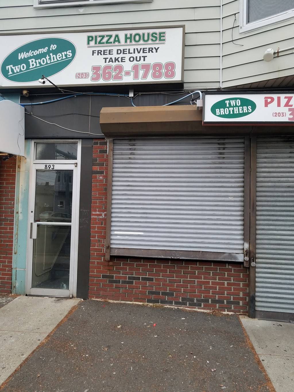 Two Brothers Pizza House | restaurant | 895 Noble Ave, Bridgeport, CT 06608, USA | 2033621788 OR +1 203-362-1788