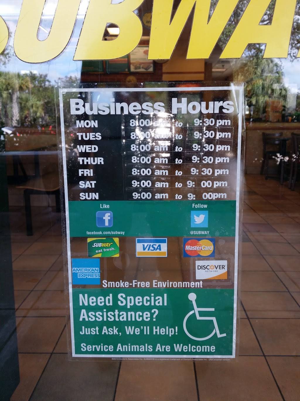 Subway | restaurant | 5628-1 Pelican Strand Blvd, Naples, FL 34110, USA | 2395920095 OR +1 239-592-0095