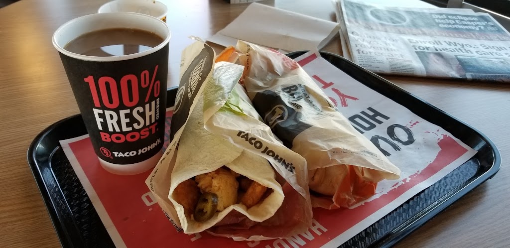 Taco Johns | restaurant | 3411 E Pershing Blvd, Cheyenne, WY 82001, USA | 3076347430 OR +1 307-634-7430