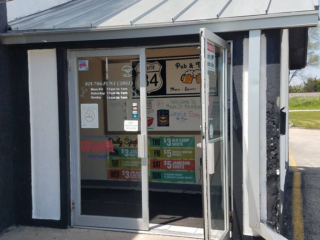 Route 34 Pub & Grub | restaurant | 1201 E Church St, Sandwich, IL 60548, USA | 8157863861 OR +1 815-786-3861