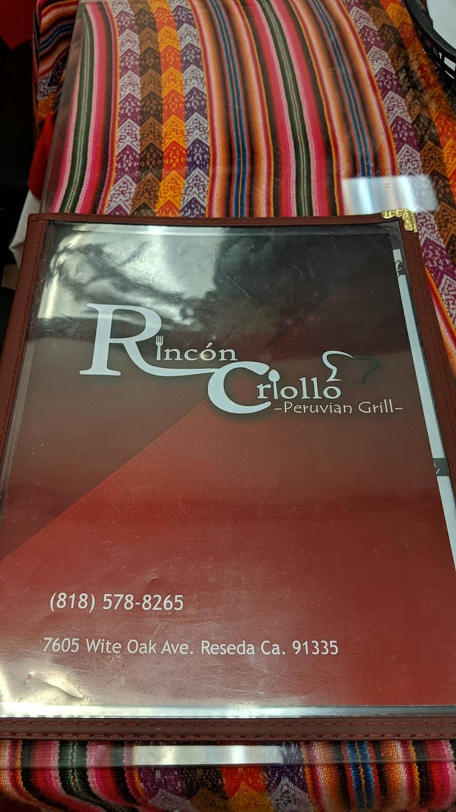 Rincon Criollo | restaurant | 7605 White Oak Ave, Reseda, CA 91335, USA | 8185788265 OR +1 818-578-8265
